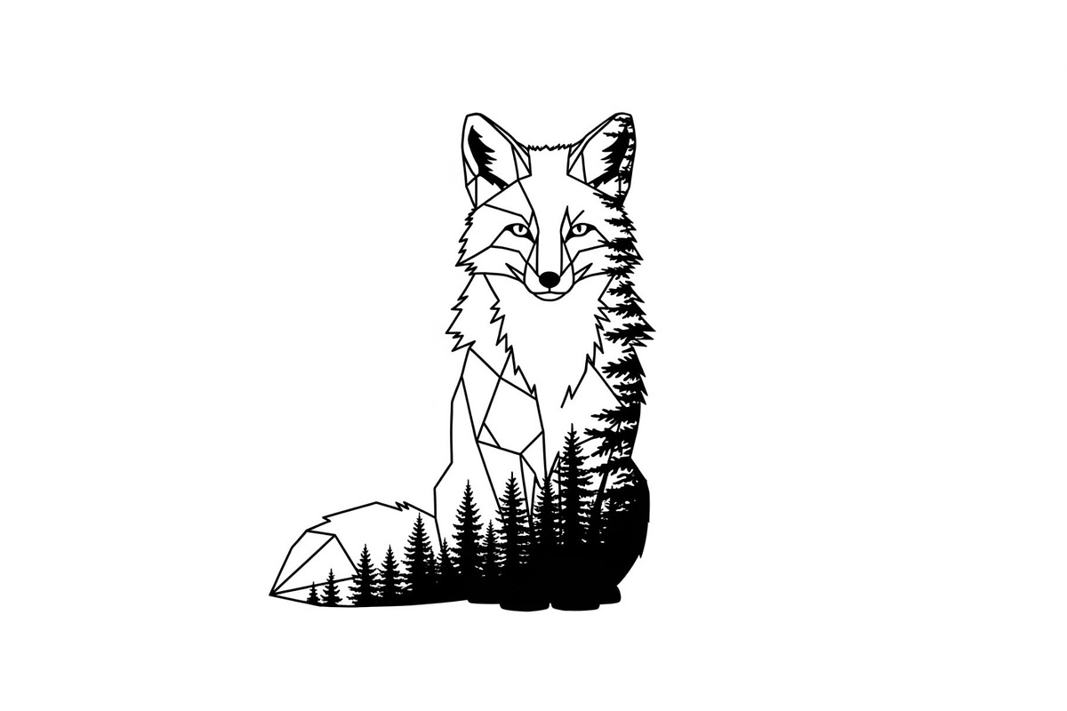 Fox Forest Silhouette Vector Bundle, an Illustration by Creativeshirt (Photo 9 of 31)