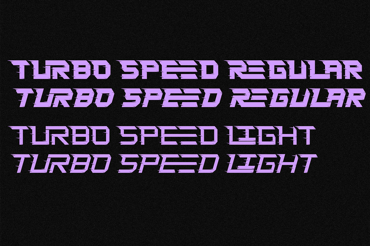 Turbo Speed Font, a Sans Serif Font by 177Studio (Photo 8 of 8)