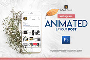 ANIMATED Layout Post Instagram, a Social Media Template by dePanda (Thumbnail 1 of 6)