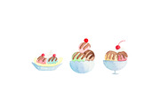Ice Cream Parlour Watercolor Set, an Illustration by One and Only Paper (Thumbnail 4 of 10)