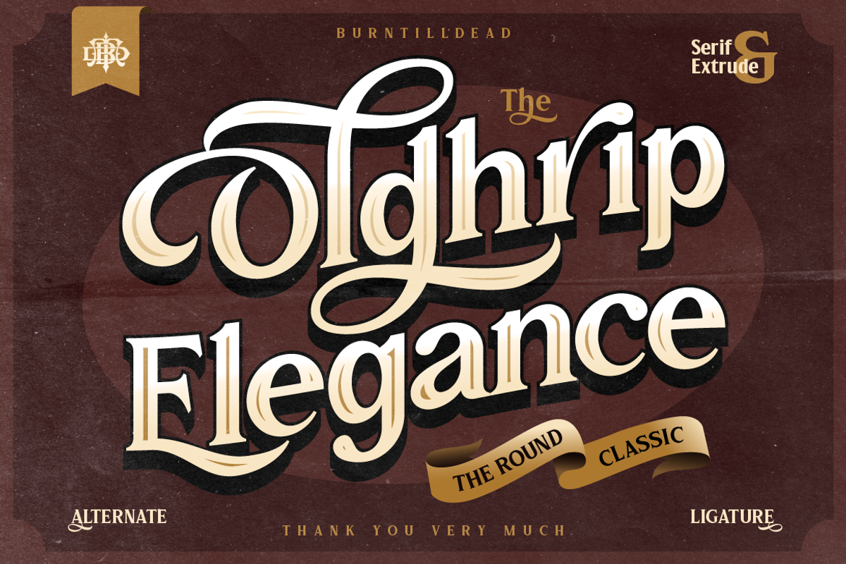Oldhrip - Classic Serif, a Serif Font by Burntilldead (Photo 12 of 12)