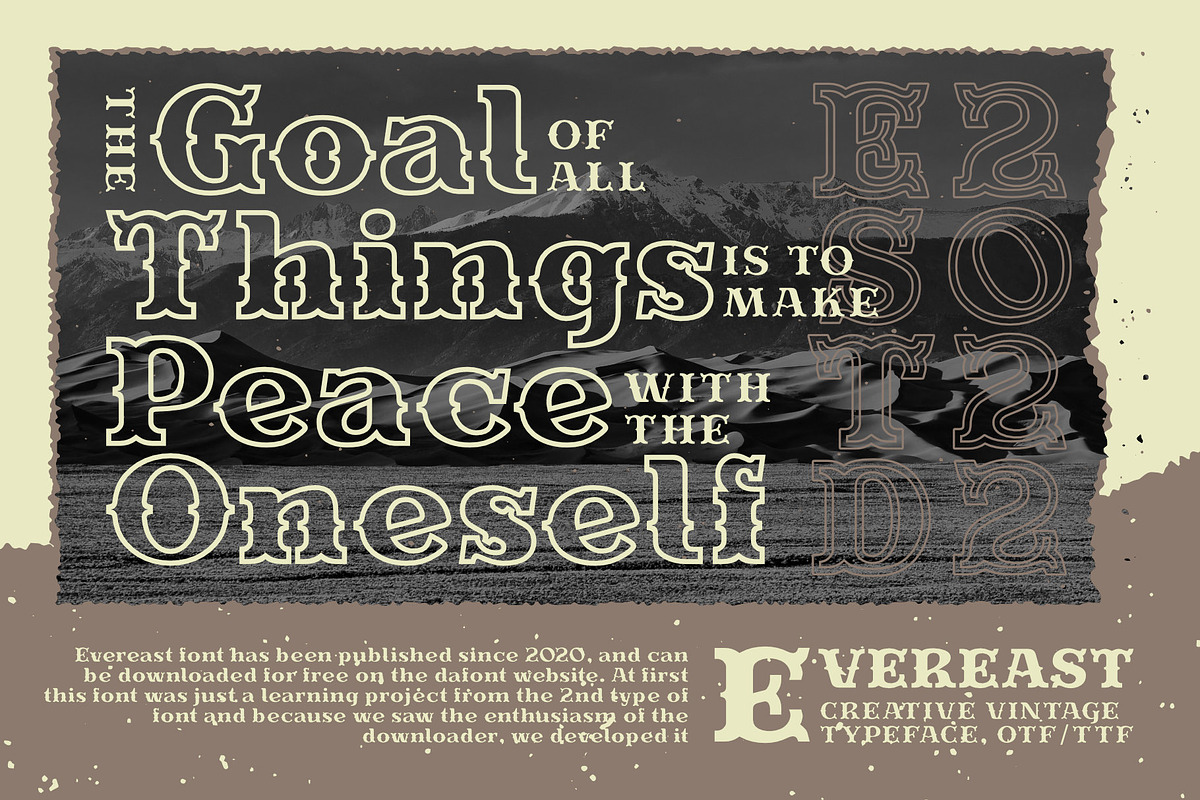 Evereast Western Slab-Serif, a Slab Serif Font by Nocturnal Workspace (Photo 5 of 9)