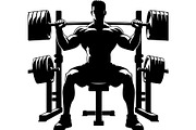 Bodybuilder Silhouette Bundle, an Object Graphic by Creativeshirt (Thumbnail 2 of 13)
