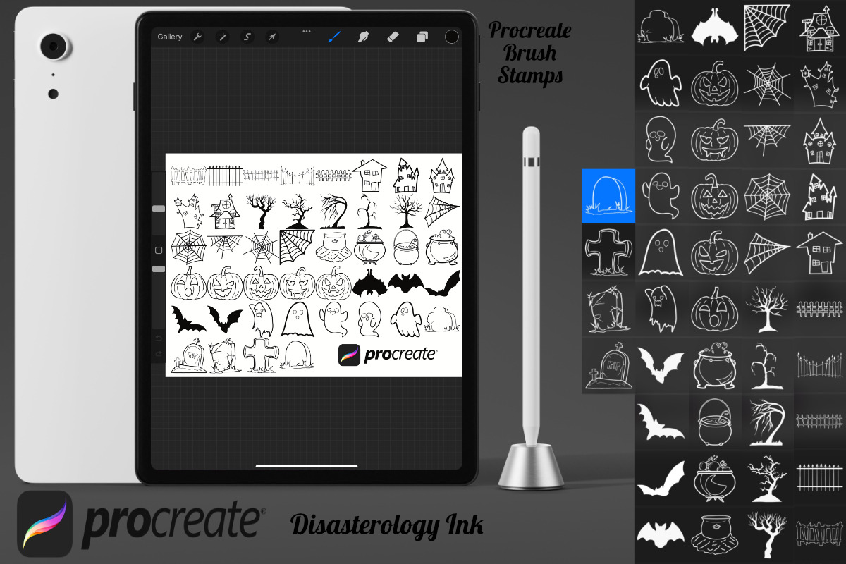 Halloween Elements Set 9, a Brush Add-On by Disasterology Ink (Photo 2 of 10)