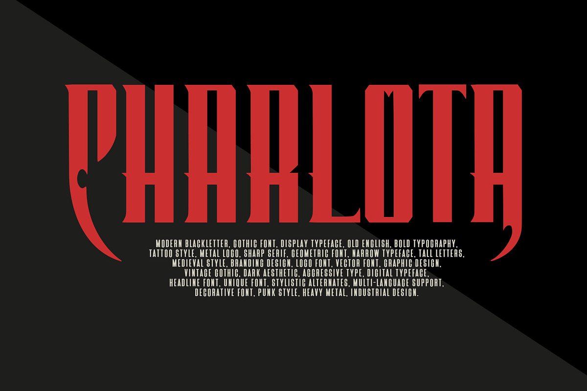 Perrownt Bold Modern Blackletter, a Blackletter Font by Maulana Creative (Photo 4 of 7)