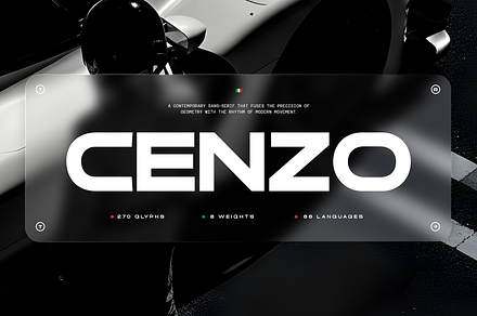 TRT Cenzo Modern Futuristic Sans