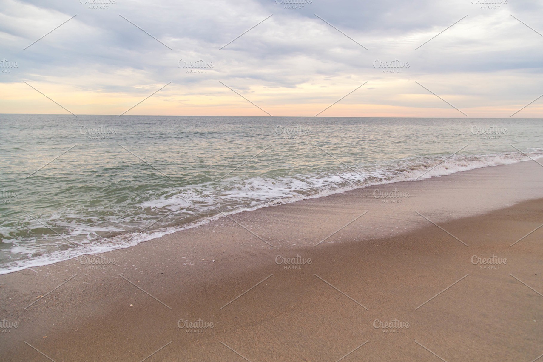 South Carolina Beach at Sunset, a Nature Photo by Tamara Lance