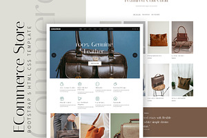 Leo – Leather Bags Store HTML CSS