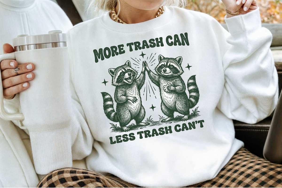 Funny Raccoon PNG Sublimation Bundle, an Object Illustration by Sublimation Artist (Photo 13 of 23)