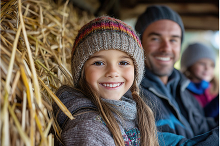Family enjoys joyful hayride, a Nature Photo by Lermont51