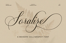 Soralize - A Modern Calligraphy Font