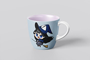 Halloween Witch Chibi Anime 1, an Illustration by vectstudio (Thumbnail 3 of 3)