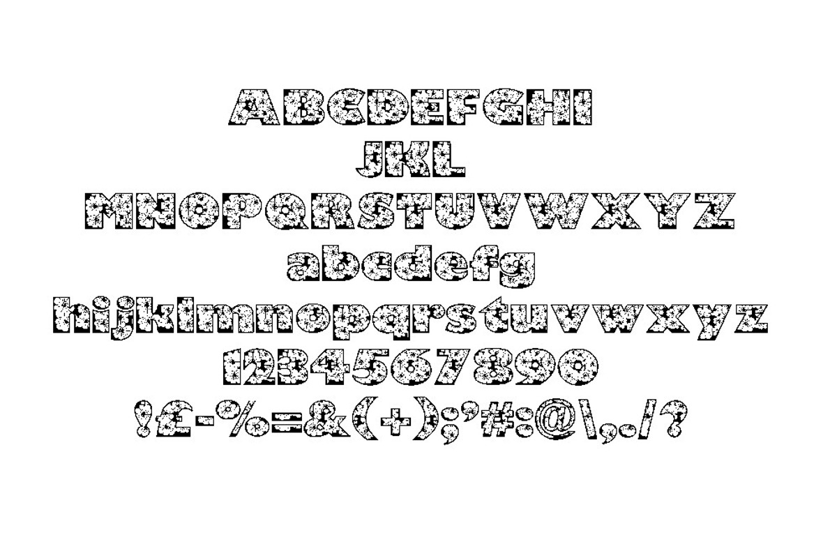 Zensyrom typeface preview 3
