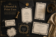Art Deco Vector Frames Set, an Object Graphic by AvalgaCollectiblesan (Thumbnail 4 of 5)