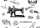 Sewing machine with 18 tailoring, an Object Illustration by LogosDen (Thumbnail 2 of 3)