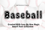 Baseball, a Font by Wow Magic (Thumbnail 1 of 3)