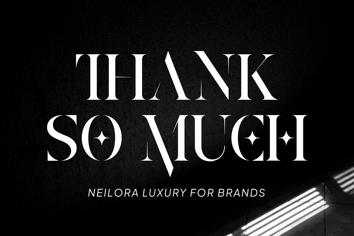Neilora - Elegant Stencil Serif Font, a Serif Font by Flawless And Co (Photo 10 of 10)
