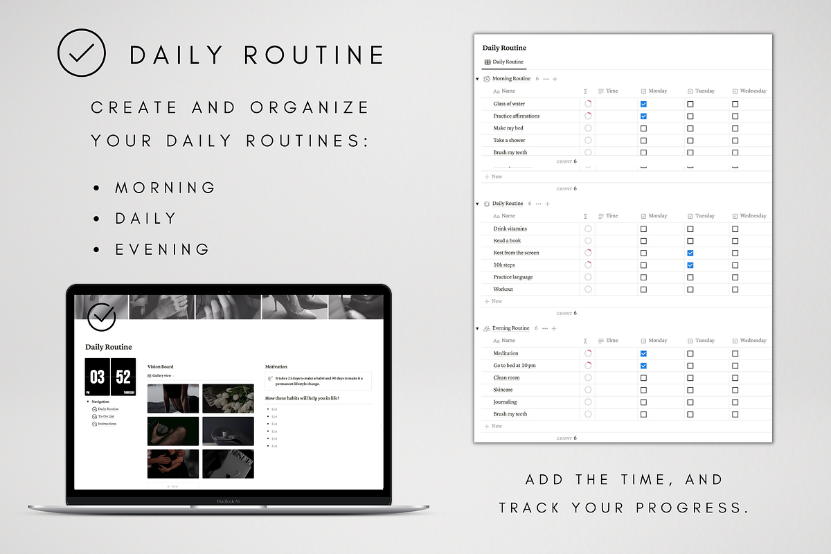 Notion Pomodoro Tracker Template, a Templates & Theme by BRANDcontent (Photo 4 of 6)