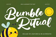 Bumble Ritual Bold Handwritten Font, a Script Font by Letterena Studios Script (Thumbnail 1 of 20)