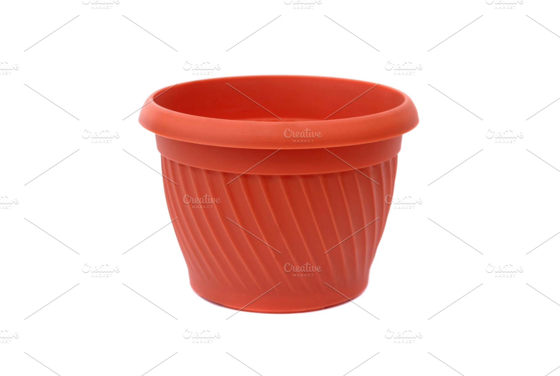 Brown empty pot, a Photo by saiko3p
