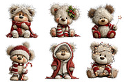 Whimsical Christmas Teddy Bear, an Illustration by Dream Creation (Thumbnail 6 of 8)