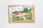 Family in backyard on summer holiday, a Food Illustration by Good Studio (Thumbnail 3 of 3)