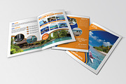 Travel Agency Brochure, a Brochure Template by retrographix (Thumbnail 1 of 4)