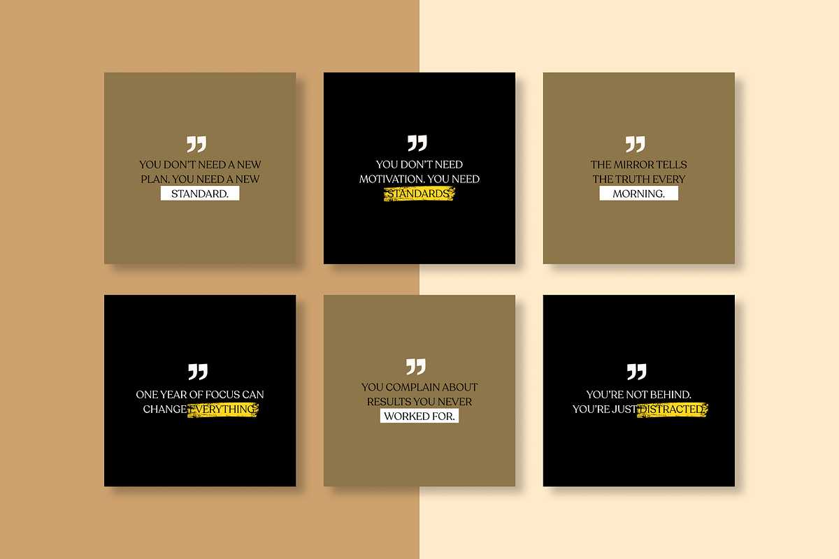 50 inspiring instagram template, a Social Media Template by RB Boutique (Photo 3 of 9)