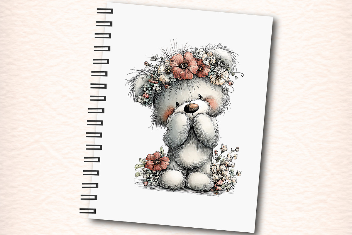 Teddy Bear Clipart Bundle, an Illustration by Digital Artistic99 (Photo 6 of 11)