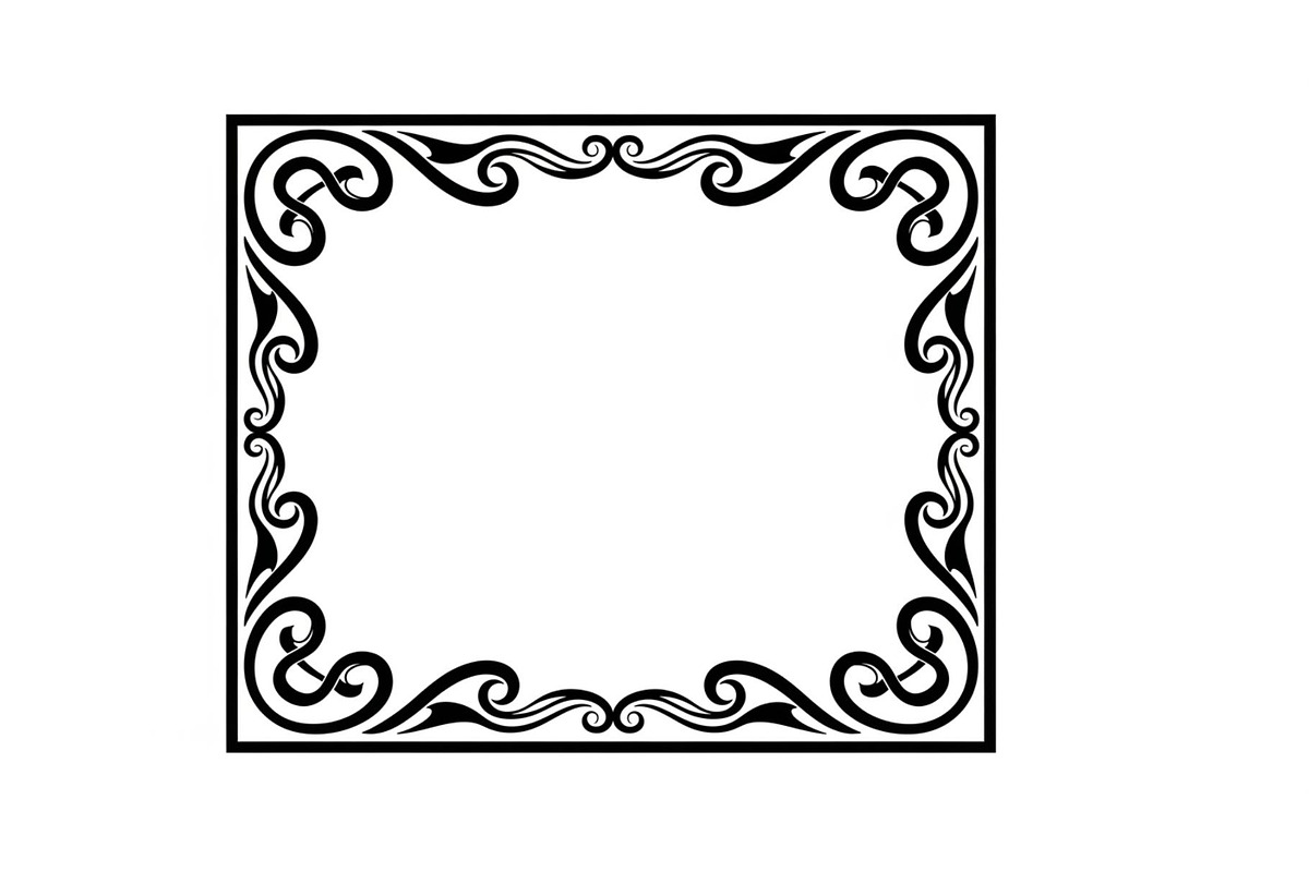 Vintage Scroll Corner Frame Bundle, an Illustration by Gfx_Store (Photo 32 of 48)