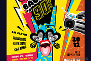 Back to 90s Music Party Flyer, a Flyer Template by Satgur Graphic Design (Thumbnail 4 of 6)