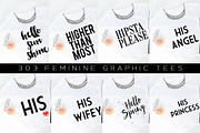 Big Bundle-Feminine Graphic Tees, a Background Graphic by iloladesign (Thumbnail 15 of 36)