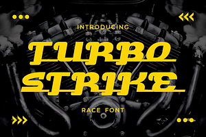 Turbo Strike Race Font, a Font by PutraCetol Studio