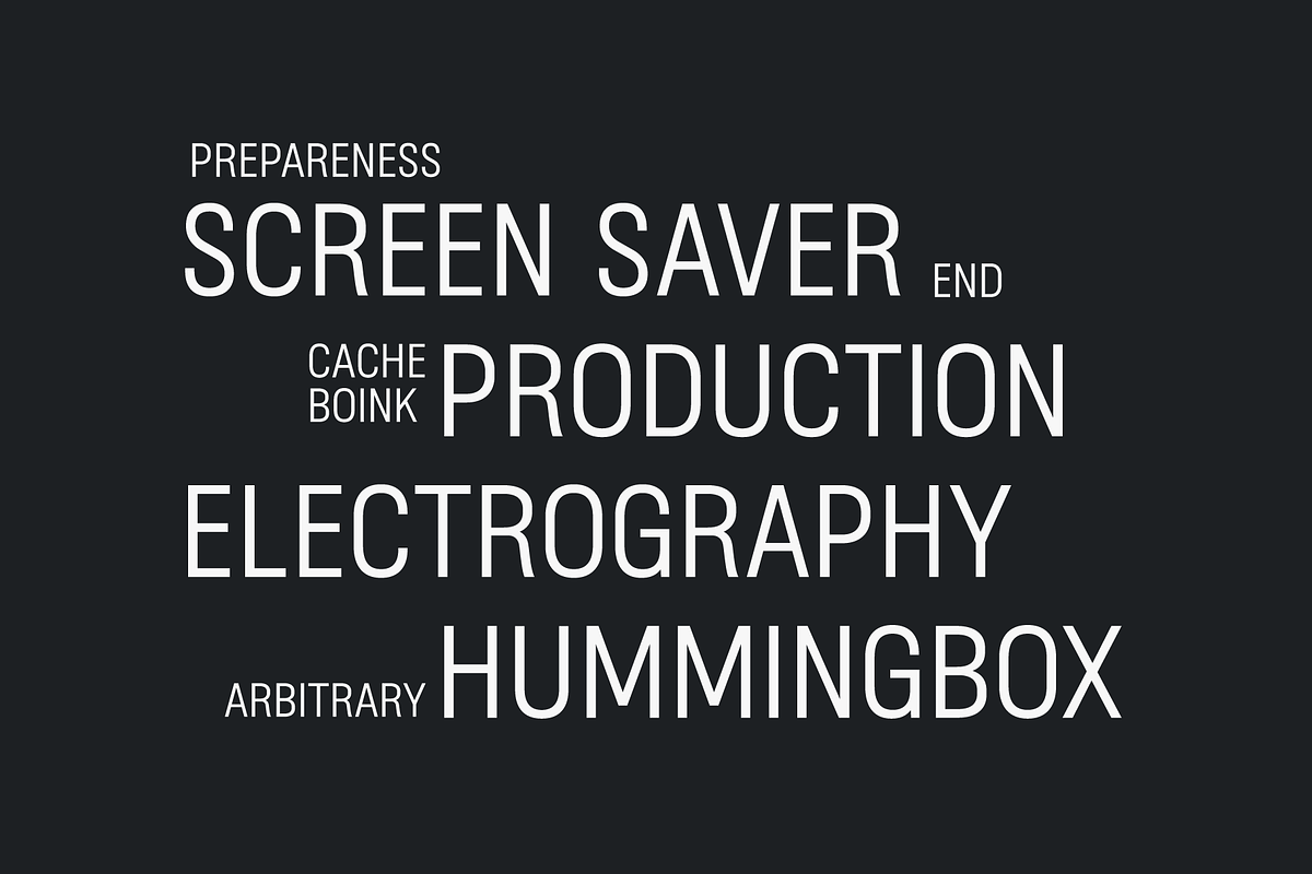 Gibstone; 16 Condensed Sans Fonts, a Sans Serif Font by Eko Bimantara (Photo 6 of 12)