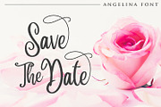 Angelina Script- Beautiful Handwritt, a Script Font by din-studio.com (Thumbnail 3 of 11)