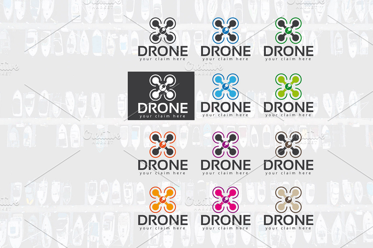 Drone logo, a Branding & Logo Template by Luis Quesada Design (Photo 3 of 5)