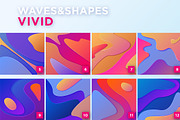 Waves&Shapes Vivid, a Texture Graphic by Olga Ryzychenko (Thumbnail 4 of 6)