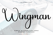 Wingman, a Handwritten Font by FreshTypeINK (Thumbnail 1 of 8)