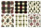 Cozy Christmas Digital Paper, a Pattern Graphic by SinaCreation (Thumbnail 2 of 5)