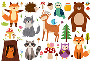 Cute Forest Animals Big Collection, an Animal Illustration by Gulnara Sabirova (Thumbnail 5 of 16)