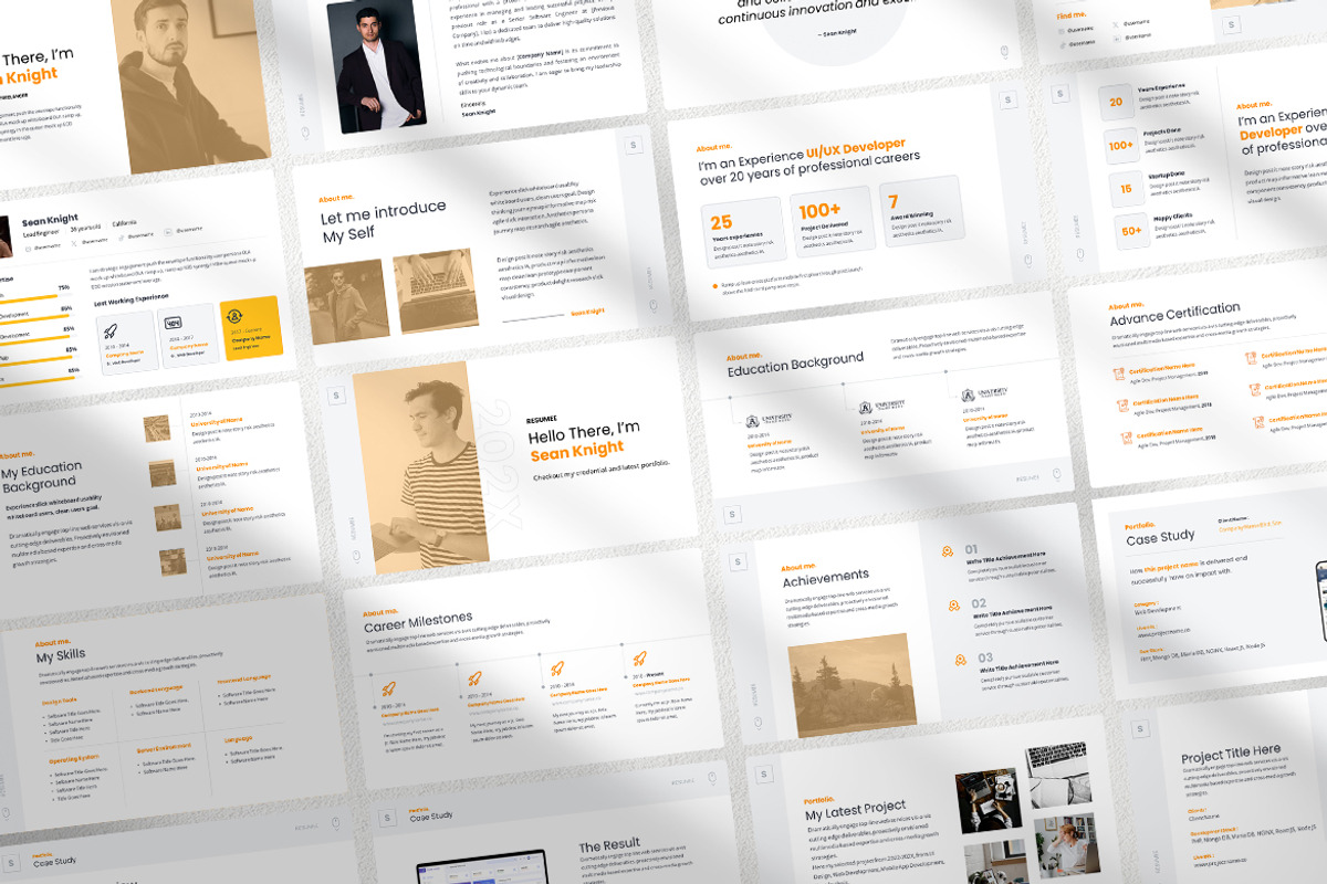 CV Resume Portfolio Presentation, a Presentation Template by UX Dummy (Photo 2 of 4)