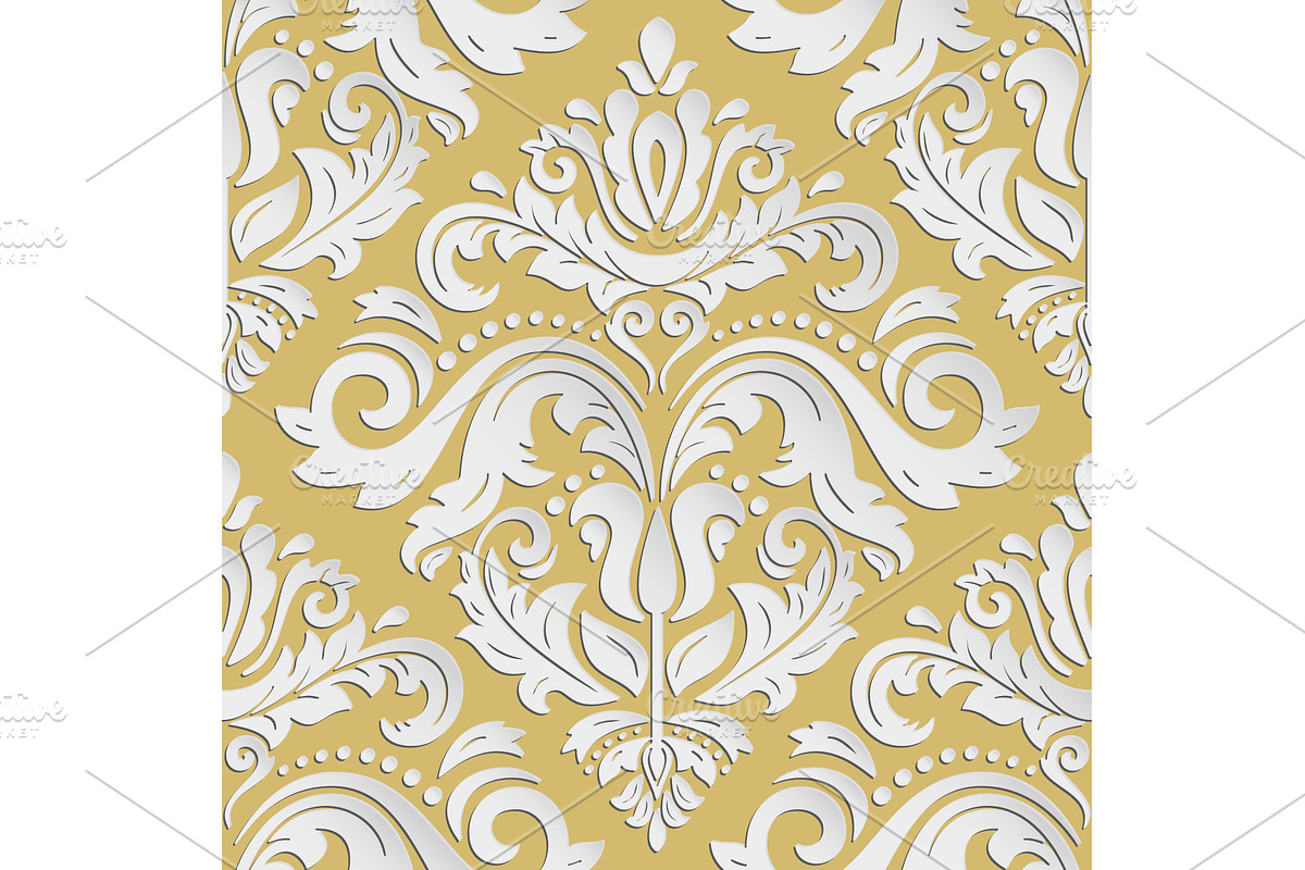 Seamless Vector Pattern With 3D, a Pattern Graphic by FineArtStudio (Photo 1 of 3)