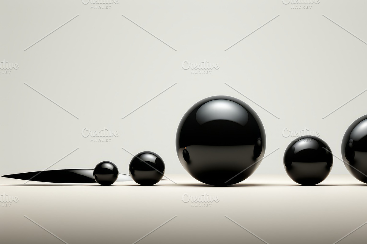 41 Black spheres illustrations, an Object Illustration by Handmadefont (Photo 24 of 41)