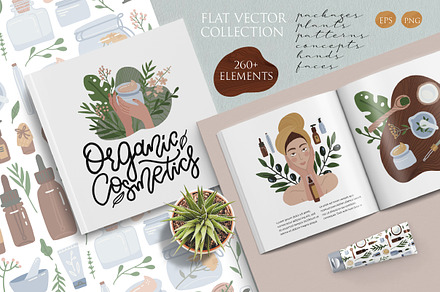 Organic cosmetics - big collection