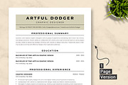 Graphic Designer Resume Template, a Resume Template by ResumeInventor (Thumbnail 2 of 9)