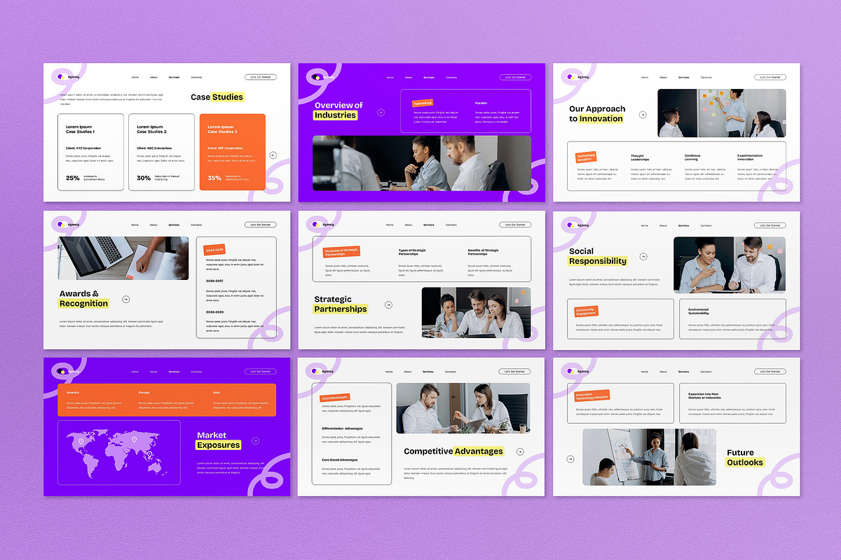 Creative Agency Company PPT, a Presentation Template by graphicook
