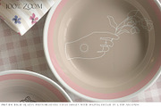 2 Types of Plates Tablecloth Napkin, a Household Mockup by mock-ups (Thumbnail 4 of 11)