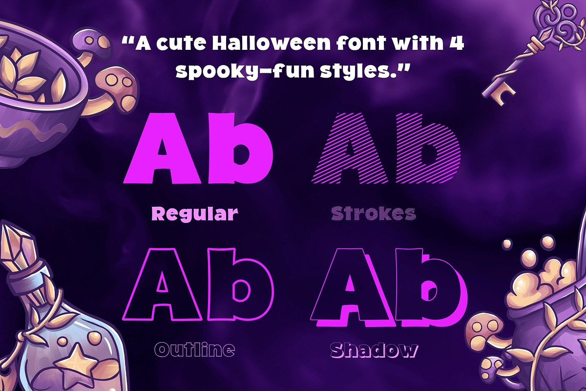 Fox Potion : 4 Font Styles, a Handwritten Font by Fox7 By Rattana (Photo 2 of 13)