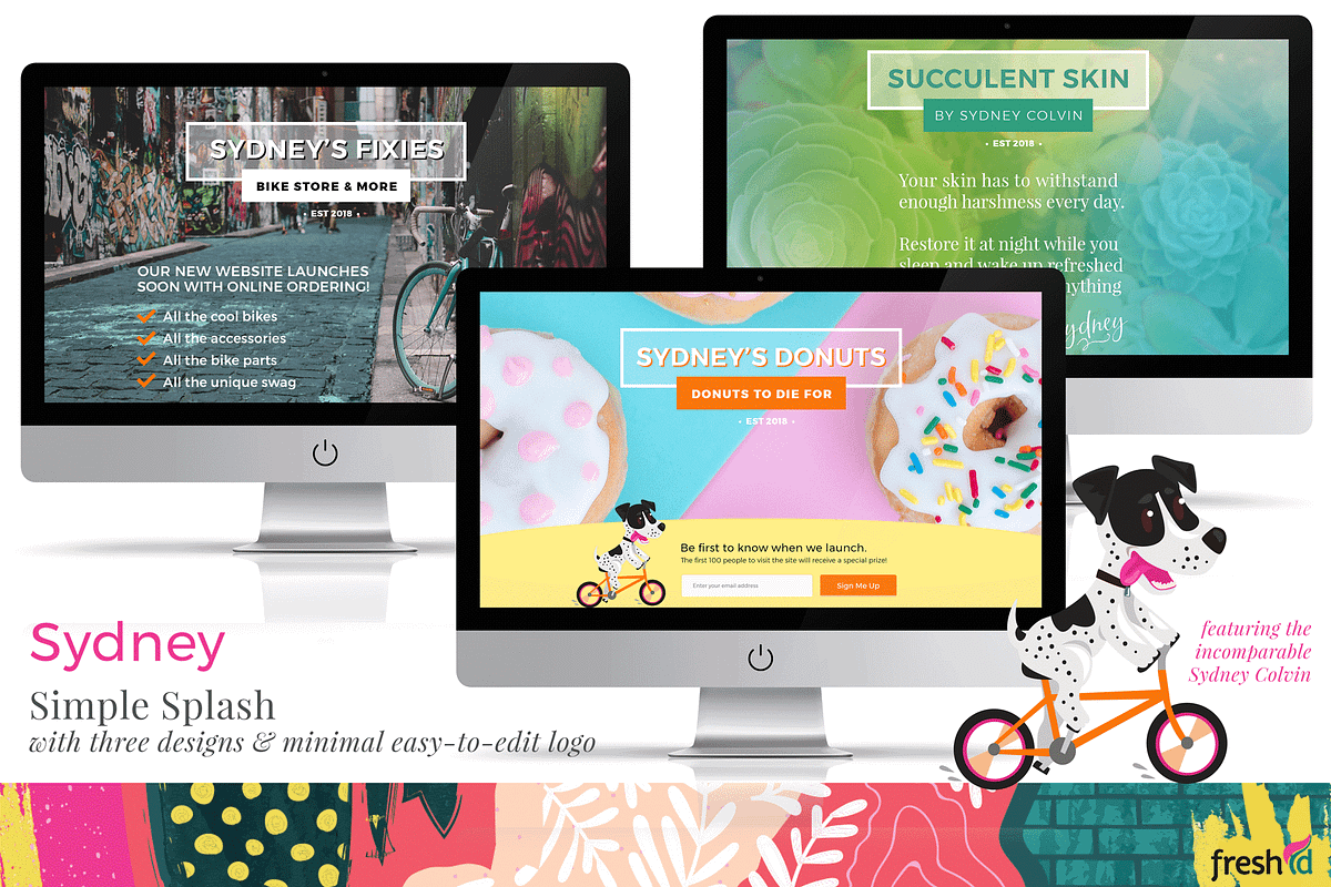 Sydney - Website Landing Page, a Landing Page Template by Fresh ID (Photo 1 of 5)