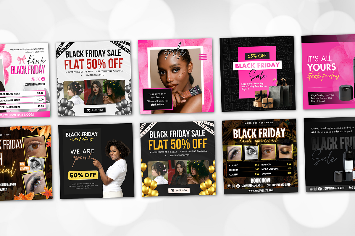 Black Friday Flyer Canva Template, a Social Media Template by Snapybiz (Photo 8 of 8)